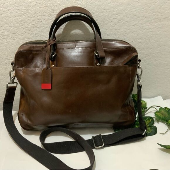 NWT Fossil Defender Eco Leather Brief Bag - Picture 5 of 16